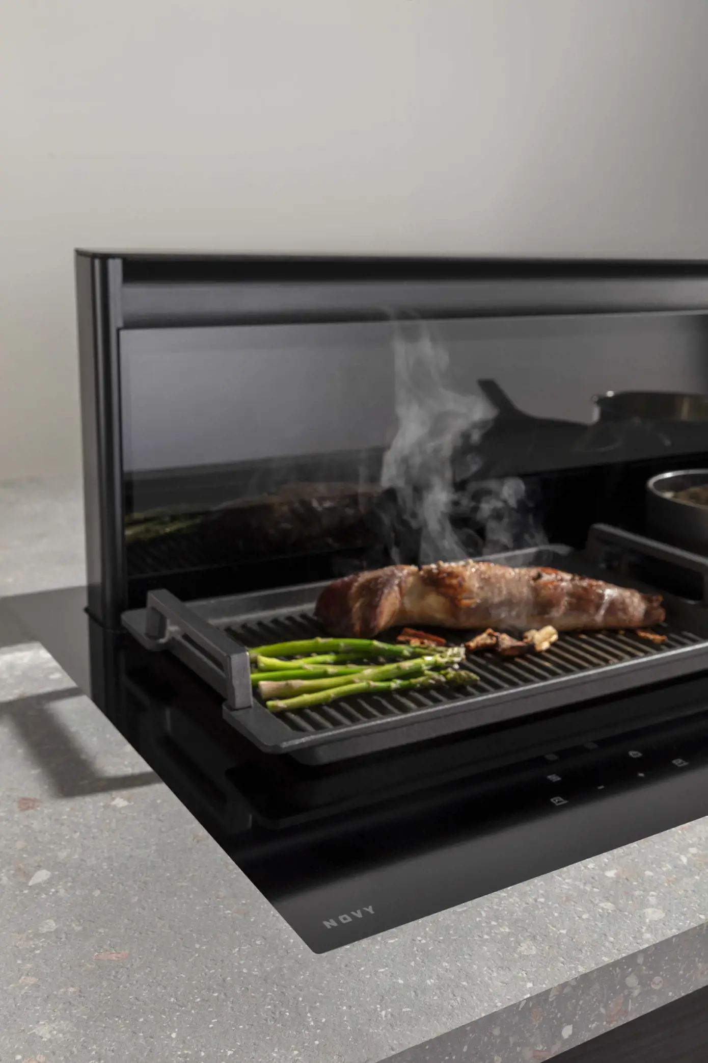 NOVY 42120 table de cuisson avec hotte integrée - 120cm