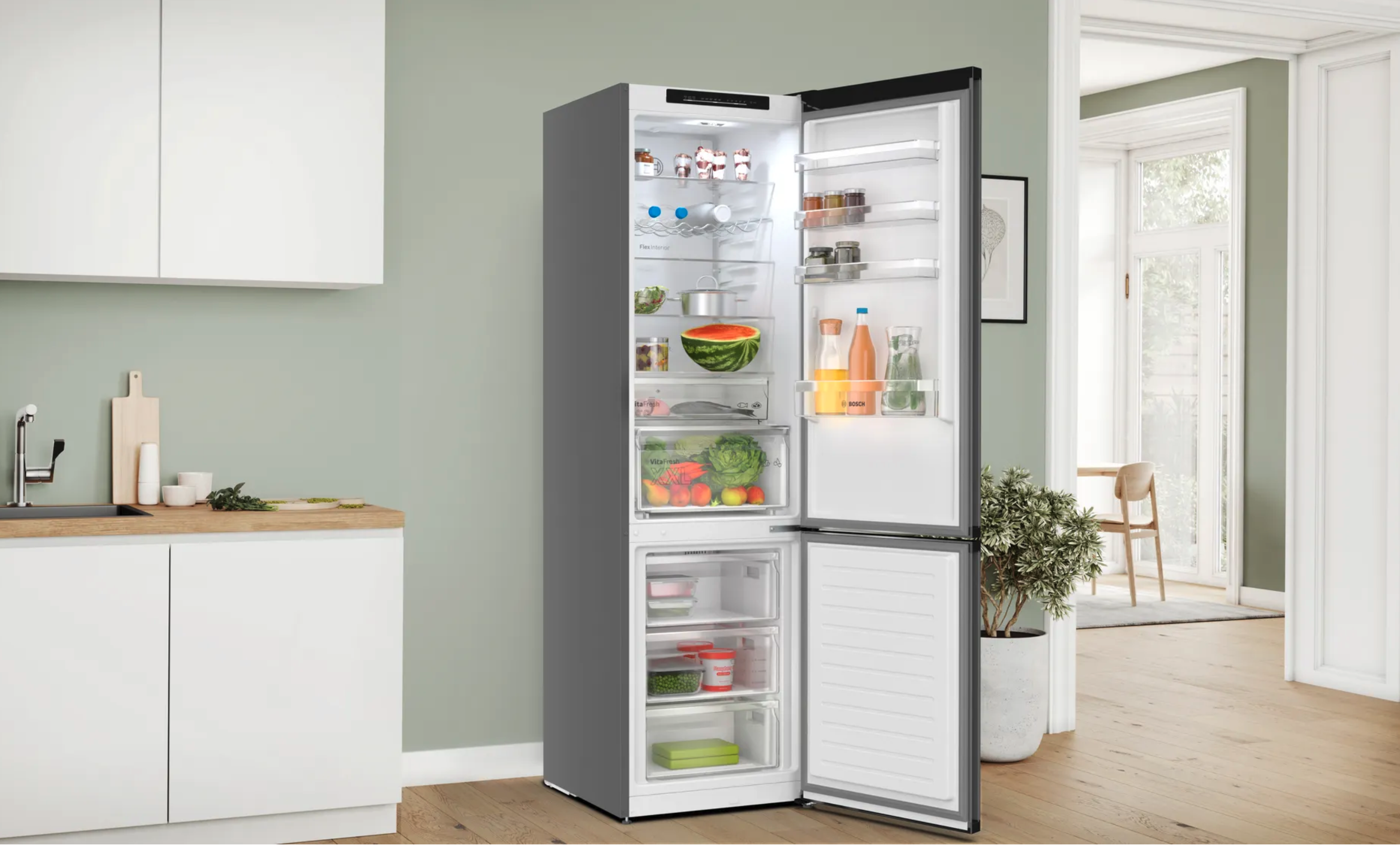 BOSCH KGN39OCAF Serie 4 combiné réfrigérateur-congélateur pose-libre - 203cm