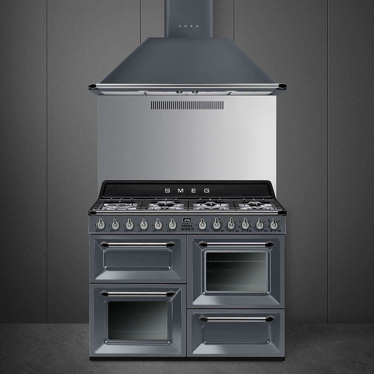 SMEG TR4110GR cuisinière avec taque à gaz - 110cm