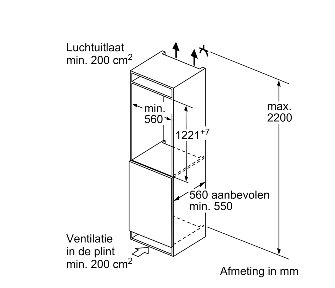SIEMENS KI41REDD1 IQ500 réfrigérateur sans surgélateur - 122cm
