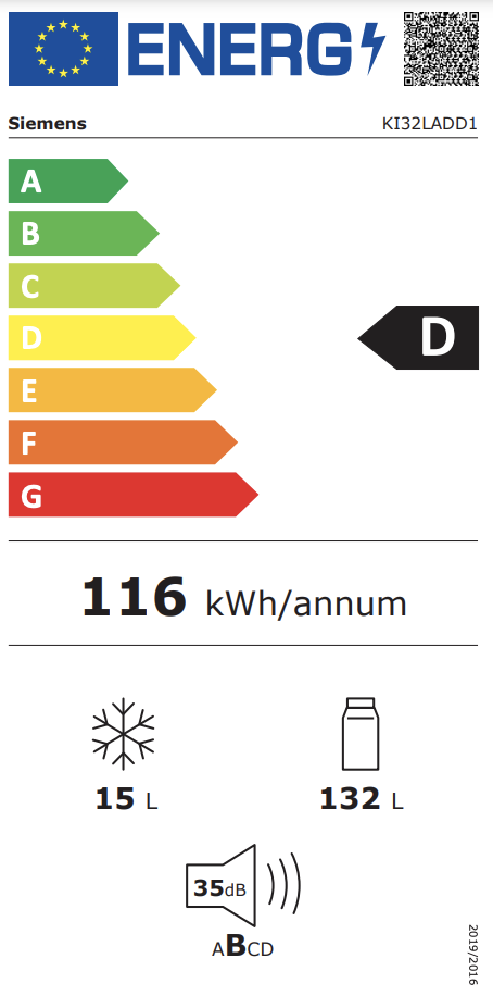 SIEMENS KI32LADD1 IQ500 réfrigérateur avec surgélateur - 102cm