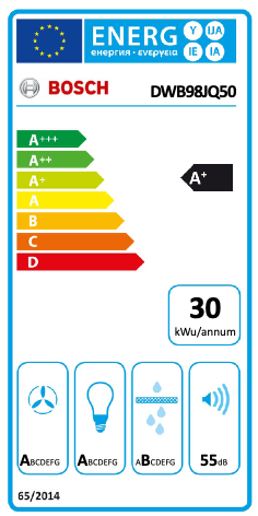 BOSCH DWB98JQ50 SERIE 6 hotte décorative - 90cm