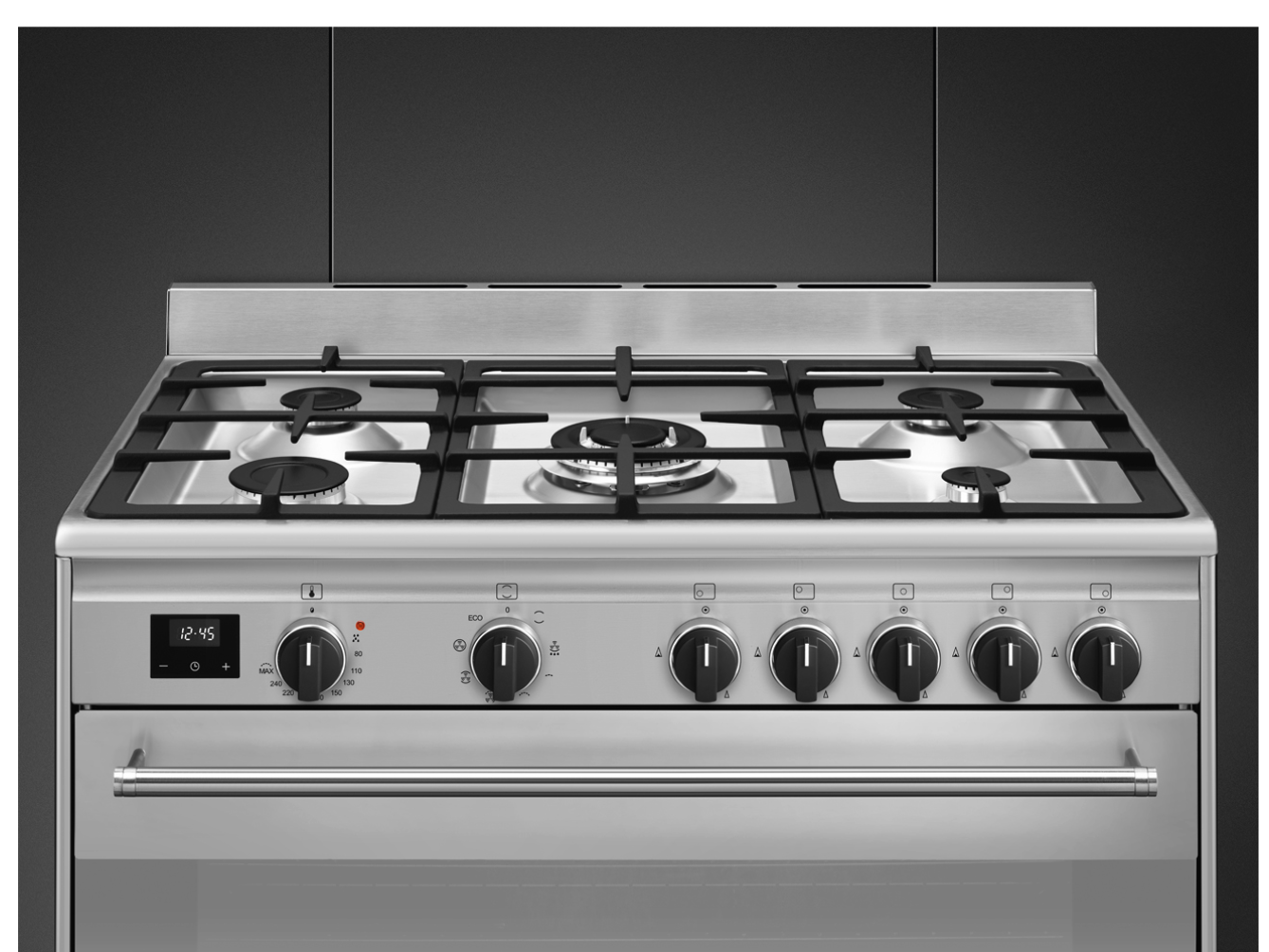 SMEG BG91X2 cuisinière avec taque à gaz - 90cm