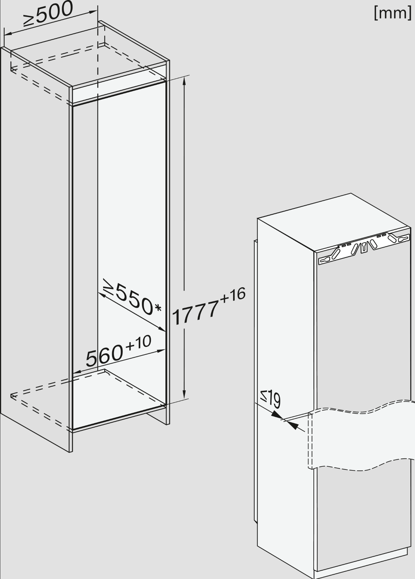 MIELE FNS7794DLI congélateur encastrable - 178cm