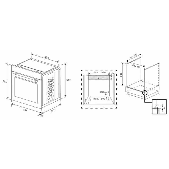 BEKO BBIM17400BSE four multifonction - 60cm