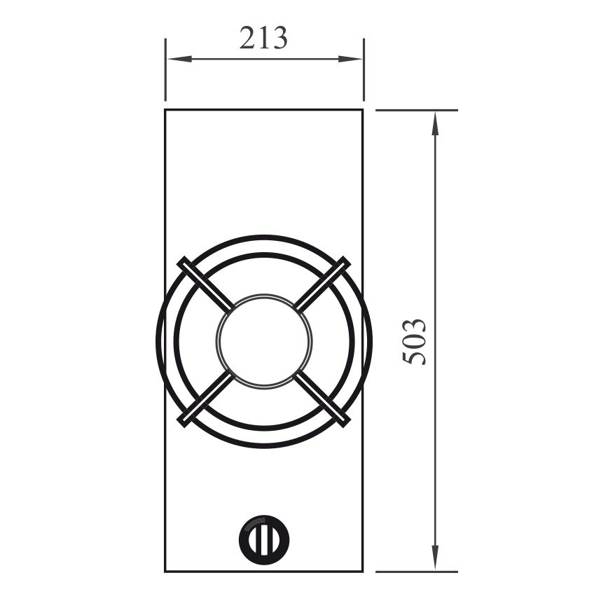 NOVY 56032 table de cuisson au gaz - domino