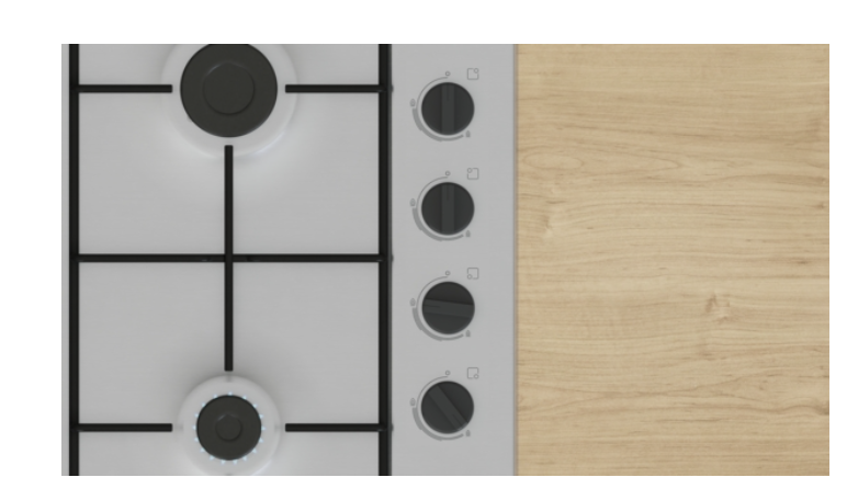 BOSCH PBP6B5K80 SERIE 2 table de cuisson au gaz - 60cm