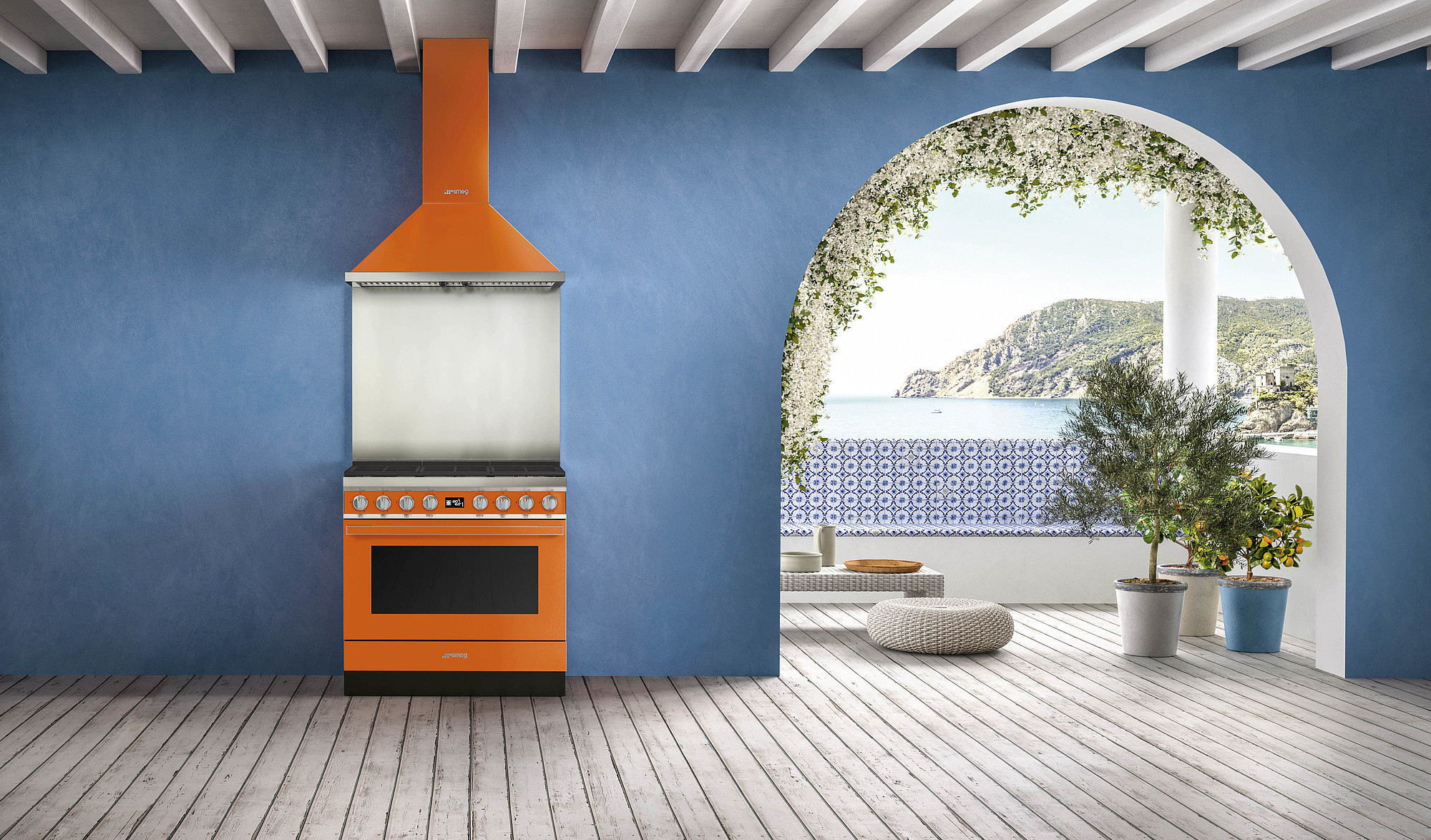 SMEG CPF9IPOR cuisinière avec taque à induction - 90cm