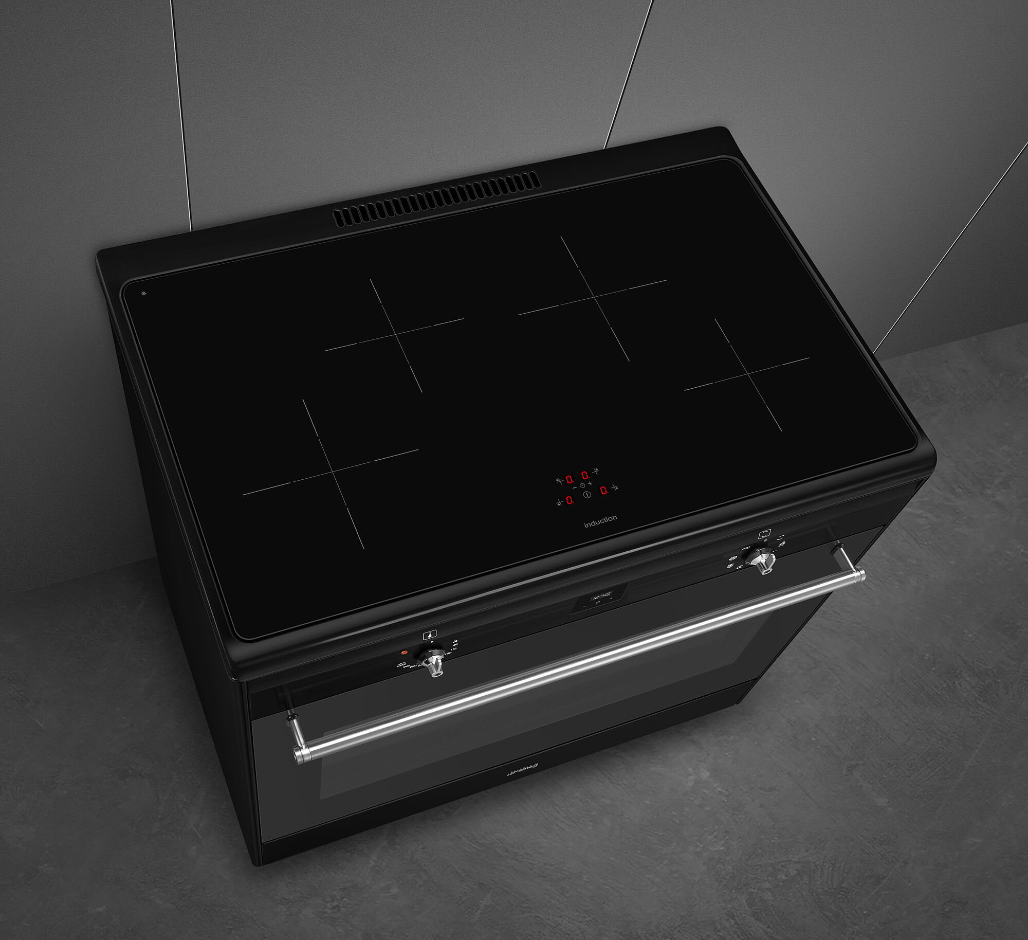 SMEG CX91IMBL cuisinière avec taque à induction