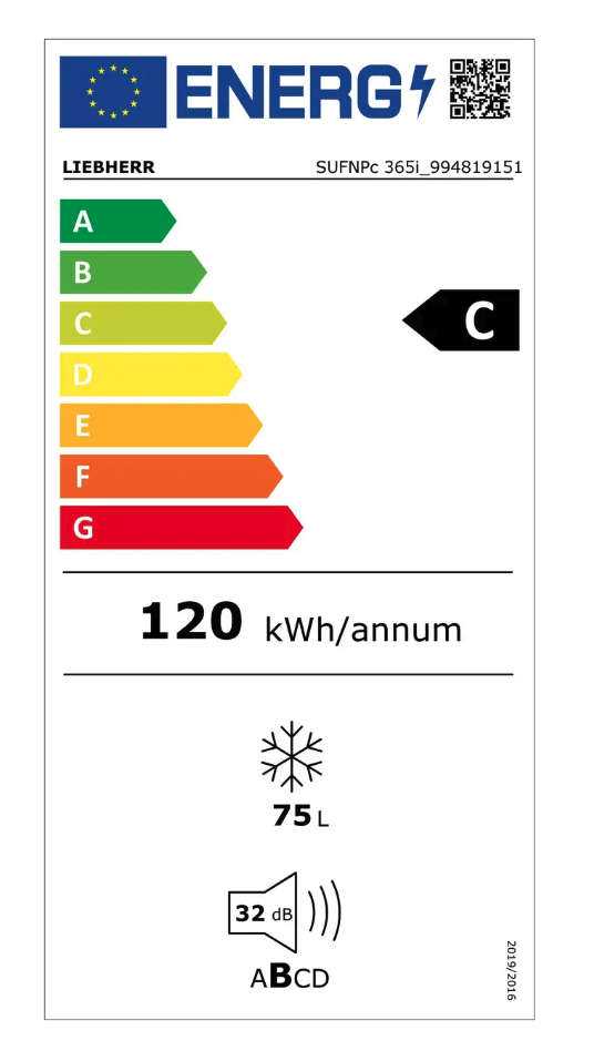 LIEBHERR SUFNPC365I20 congélateur sous-encastrable
