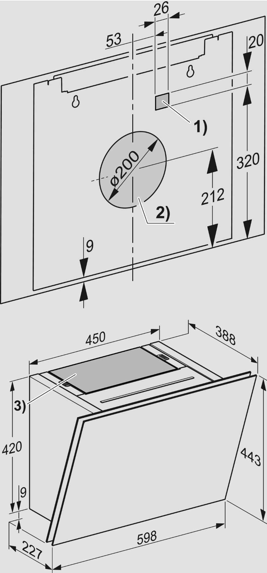 MIELE DAH2660OBSW hotte murale - 90cm