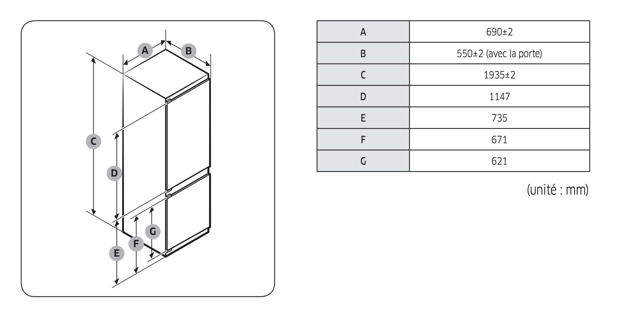 SAMSUNG BRB38G705DWW/EF combiné réfrigérateur-congélateur - 194cm