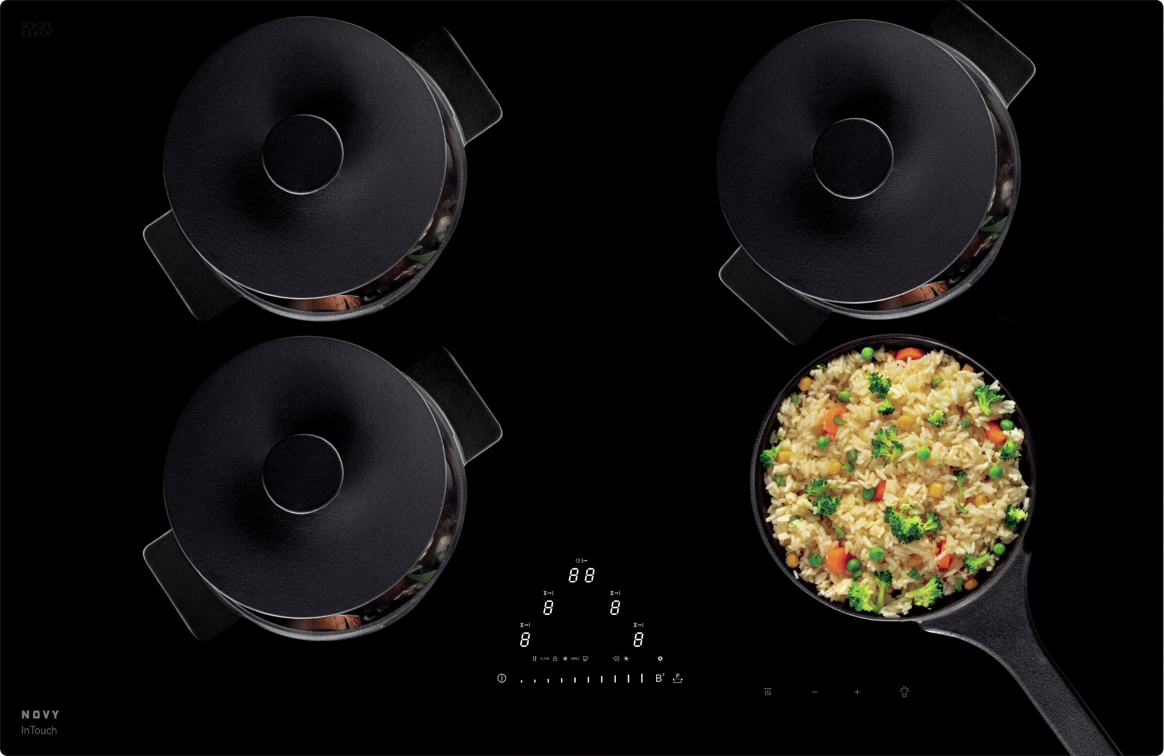 NOVY 1775 table de cuisson à induction - 80cm