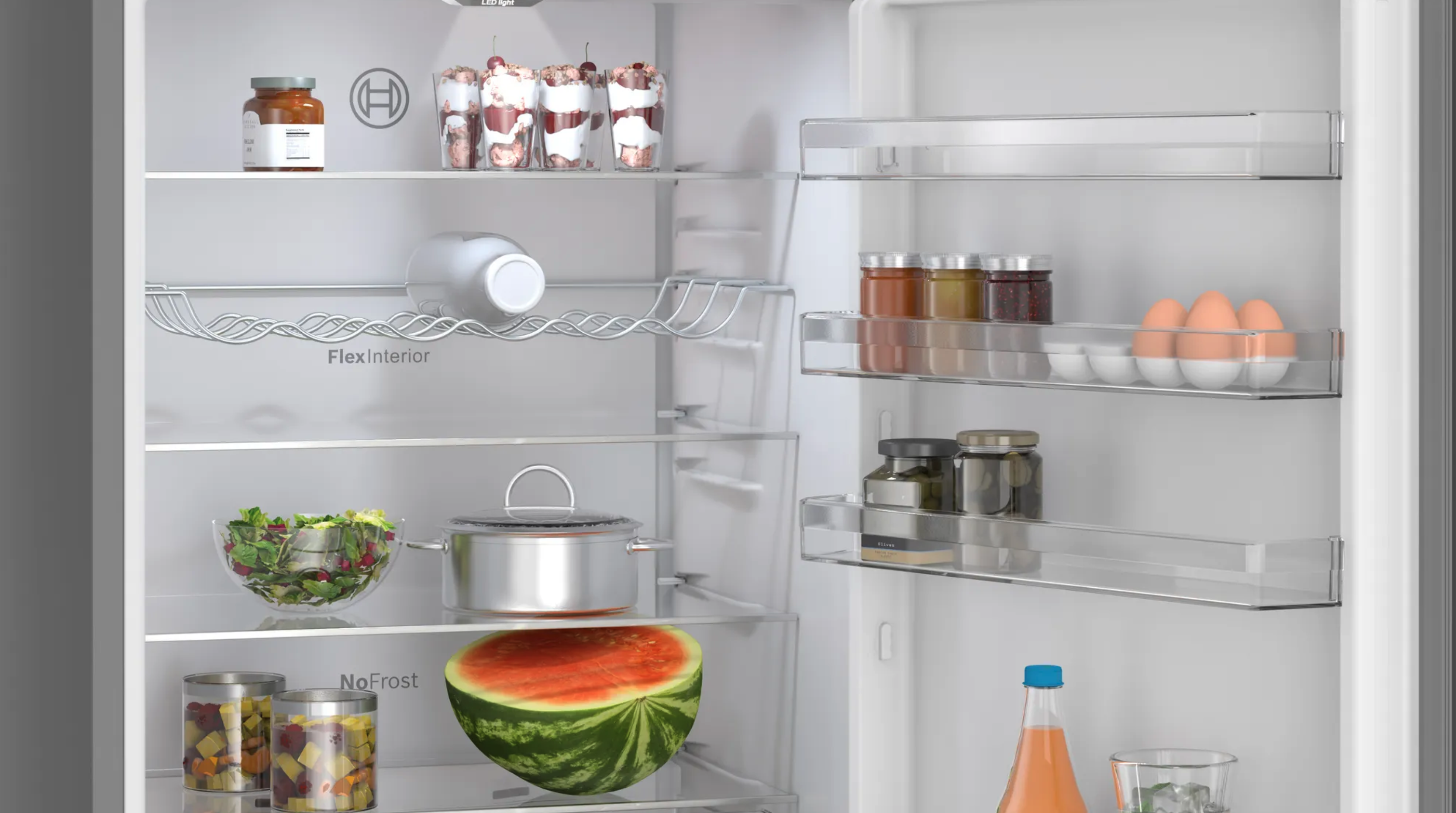 BOSCH KGN49OCAF Serie 4 combiné réfrigérateur-congélateur pose-libre - 203cm