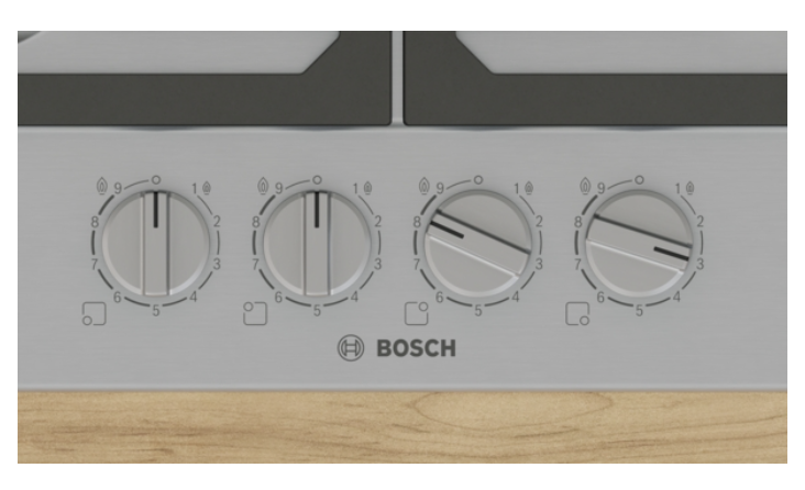 BOSCH PCP6A5I90 SERIE 6 table de cuisson au gaz - 60cm