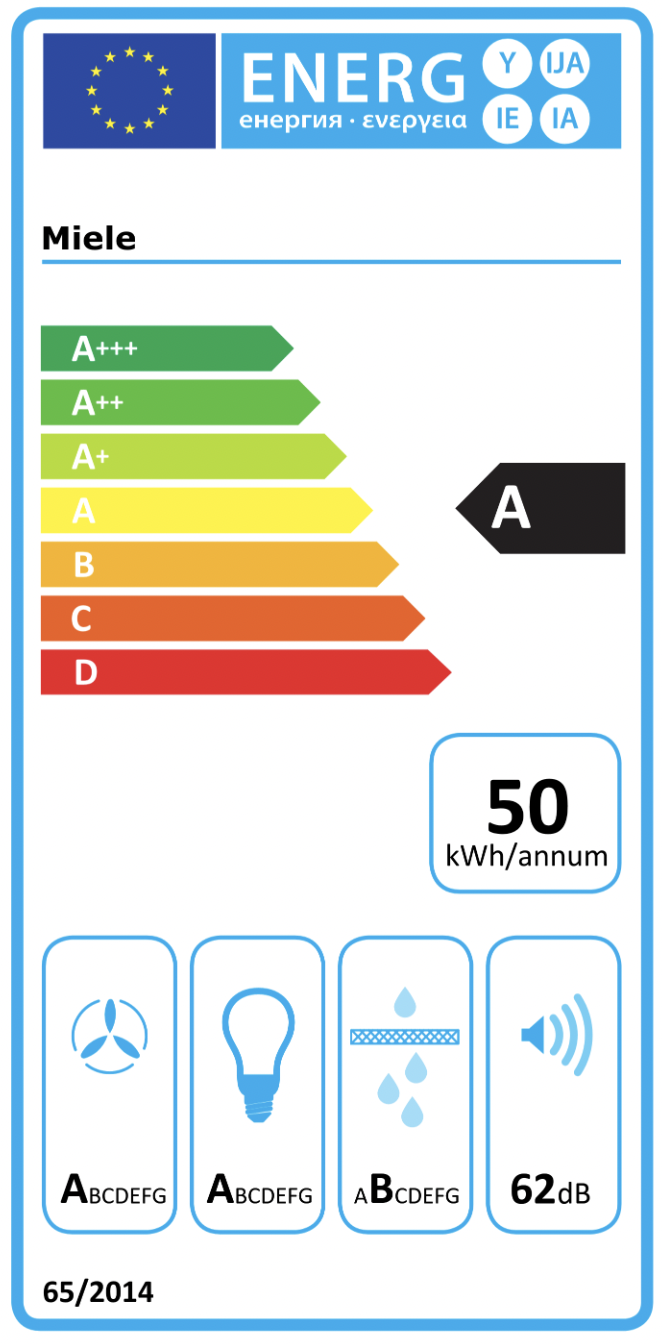 MIELE DAW1620ACTIVEEDST hotte décorative - 60cm