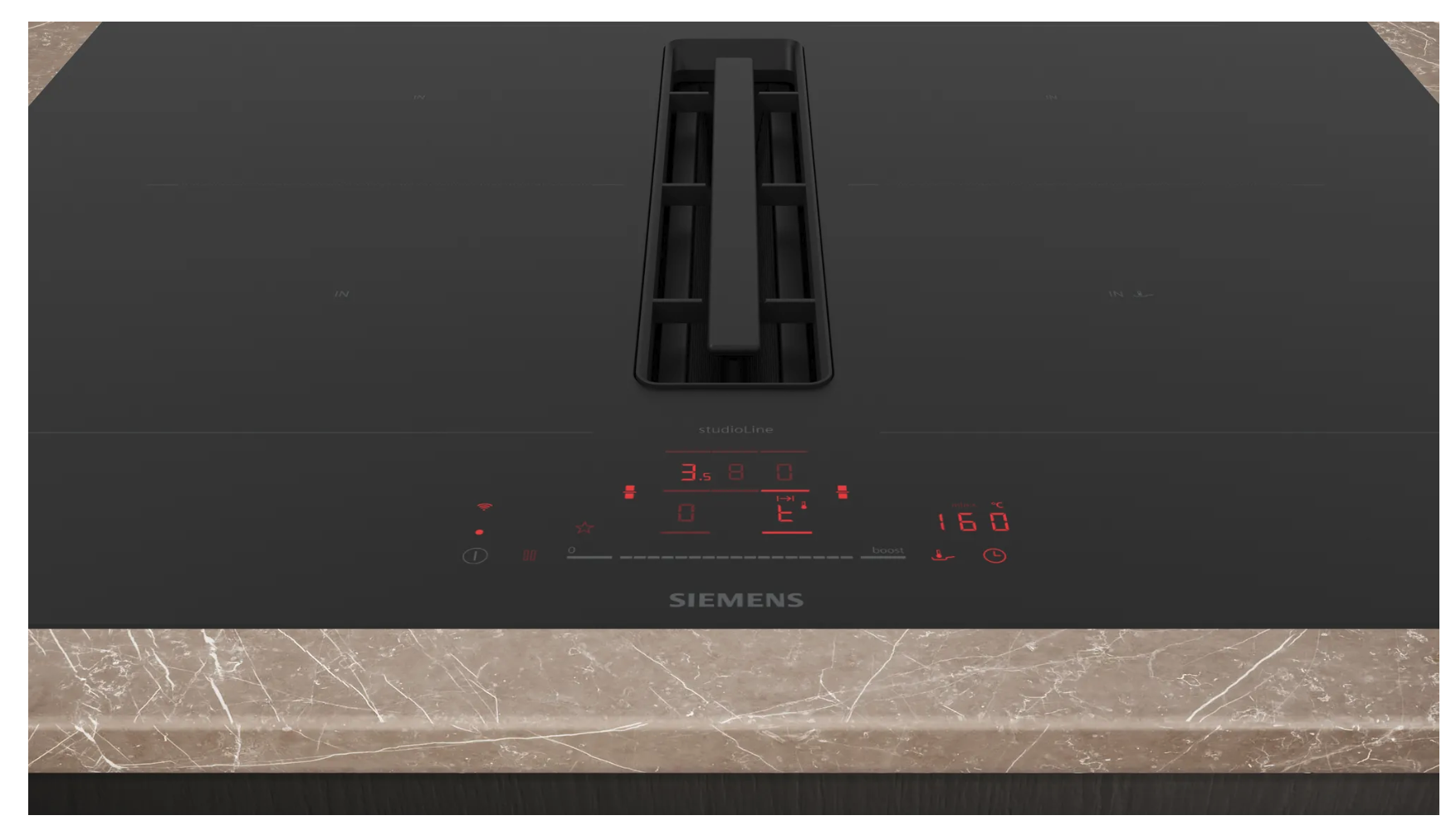 SIEMENS ED707HQ26E iQ500 table de cuisson avec hotte integrée - 60cm