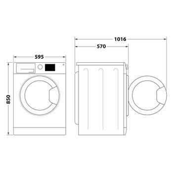 WHIRLPOOL FFWDB864489SVEE lave-linge séchant