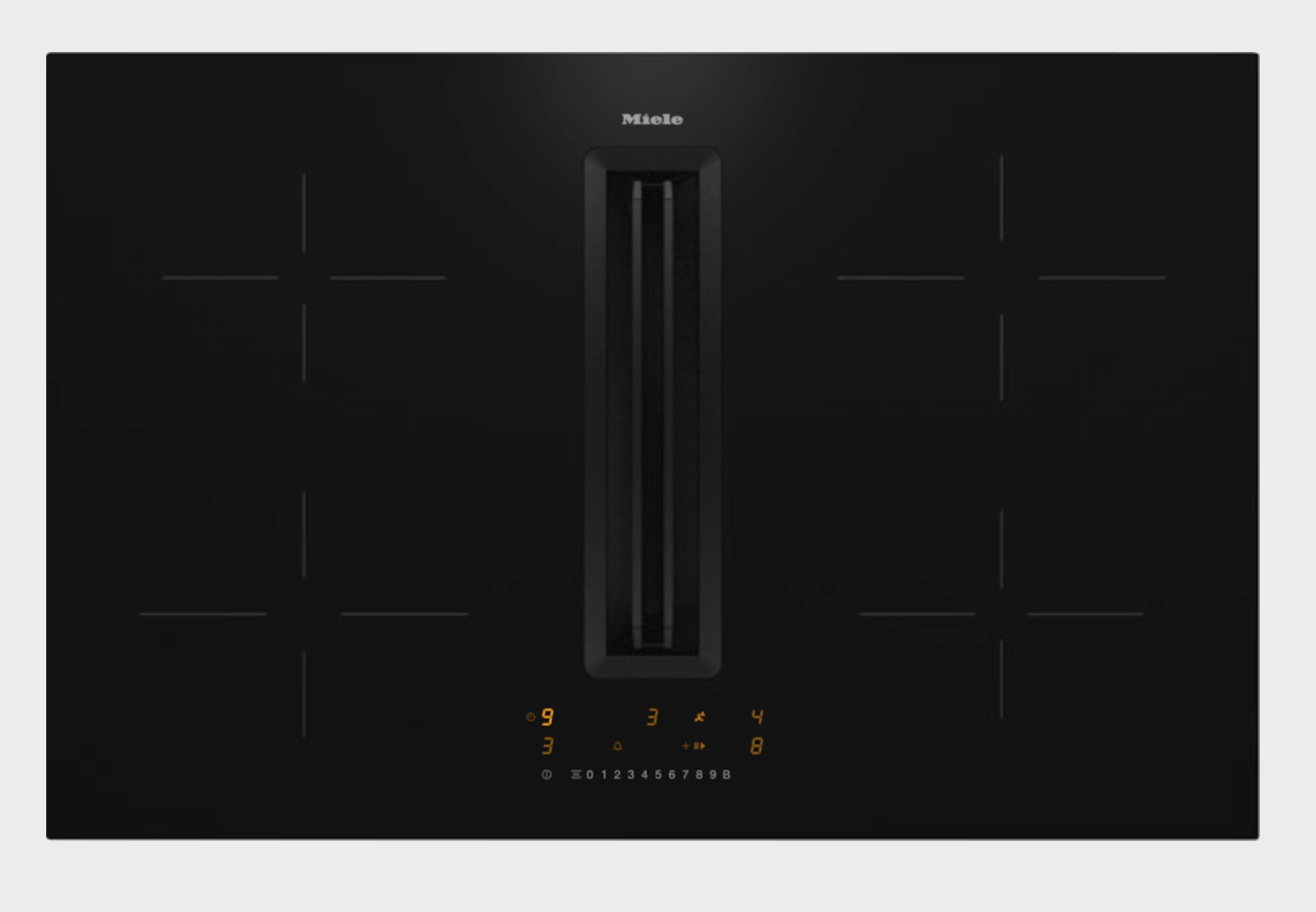 MIELE KMDA7272-1FLSILENCEBLACK table de cuisson avec hotte integrée - 80cm