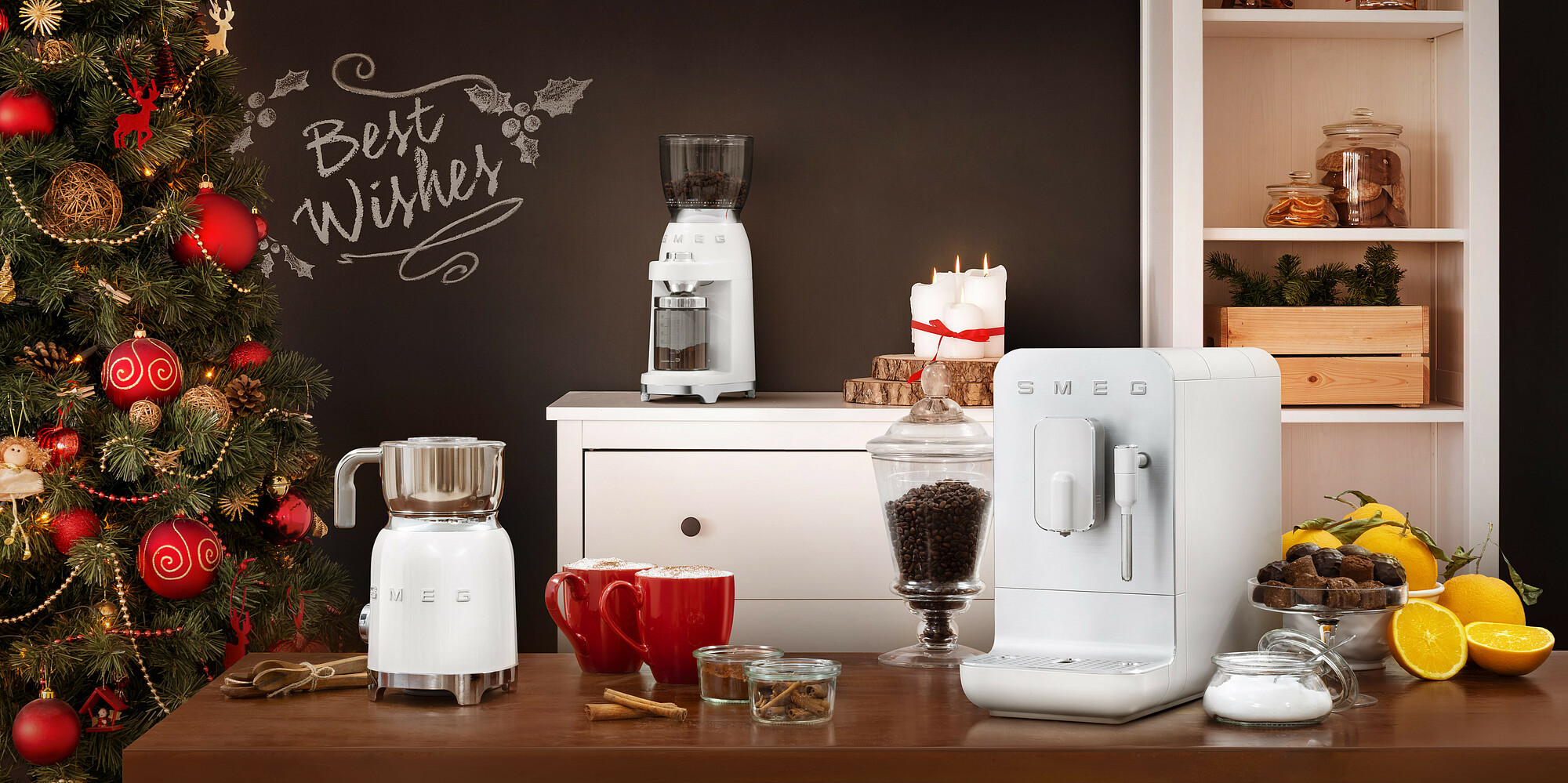 SMEG CGF11WHEU broyeur à café