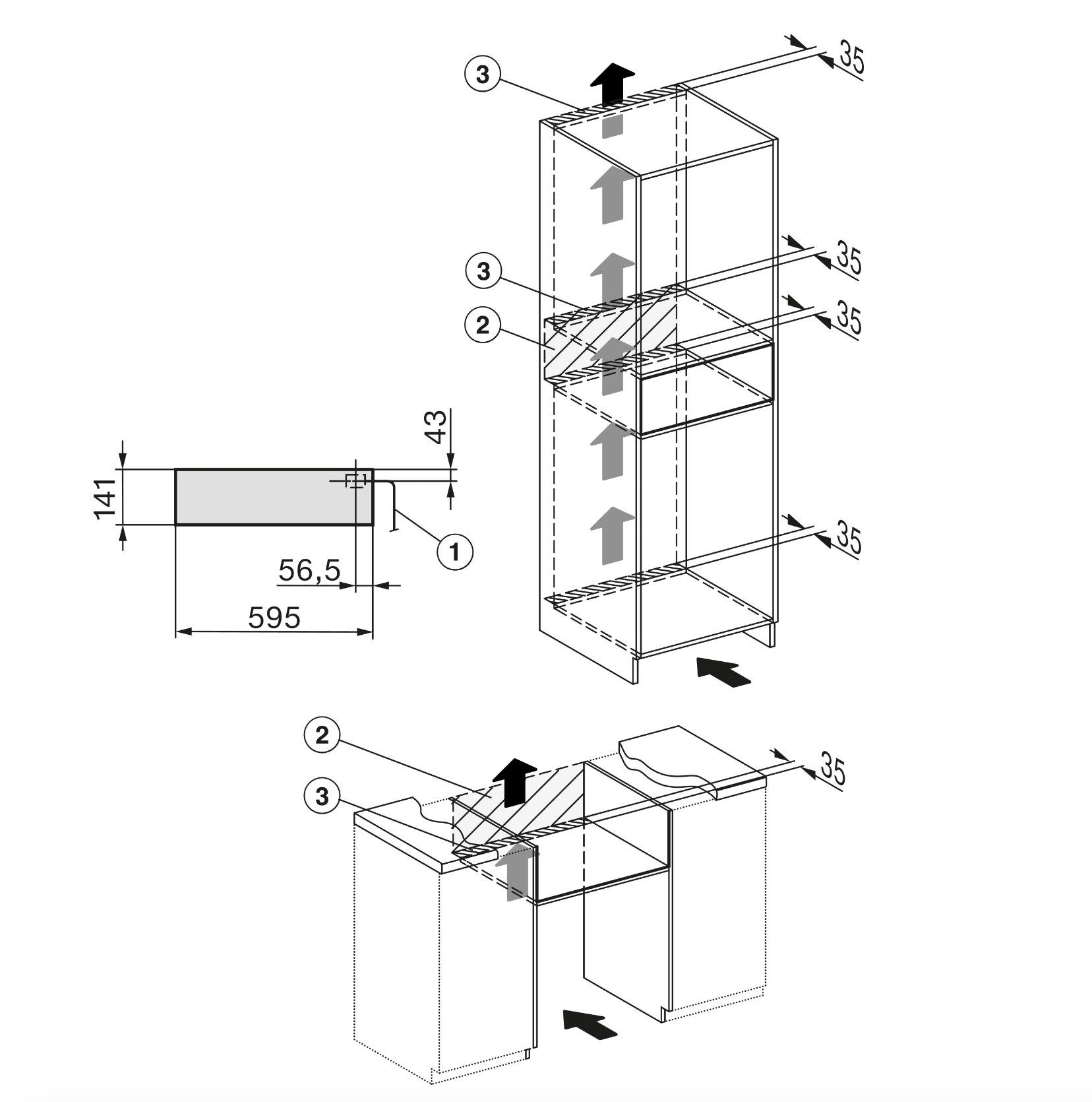 MIELE EVS7010OBSW PURELINE tiroir sous-vide - 14cm