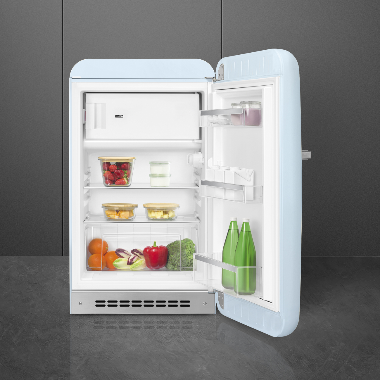 SMEG FAB10RPB6 réfrigérateur pose-libre avec surgélateur - 96cm
