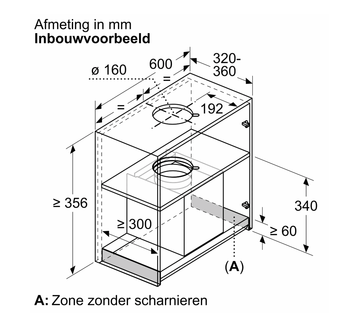 SIEMENS LJ65BCC60 hotte intégré - 60cm