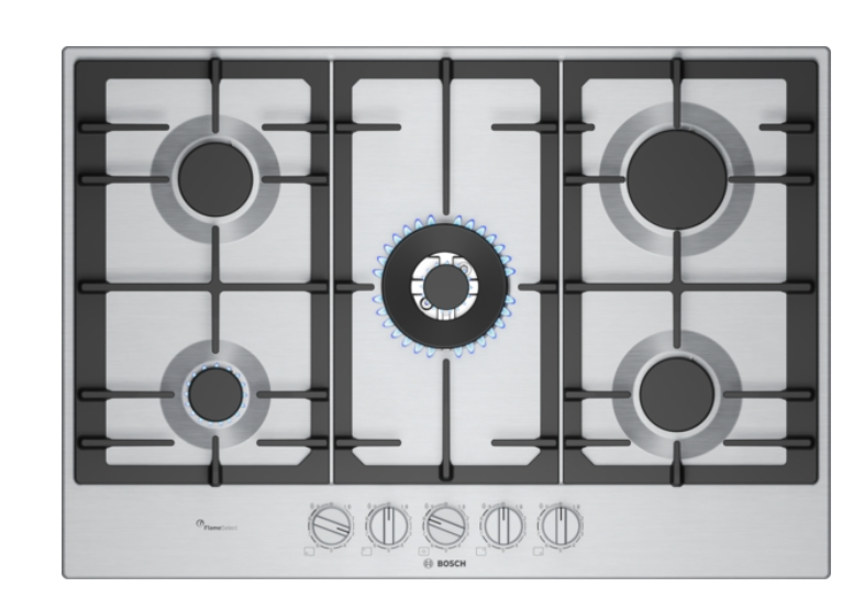 BOSCH PCQ7A5I90 SERIE 6 table de cuisson au gaz - 75cm