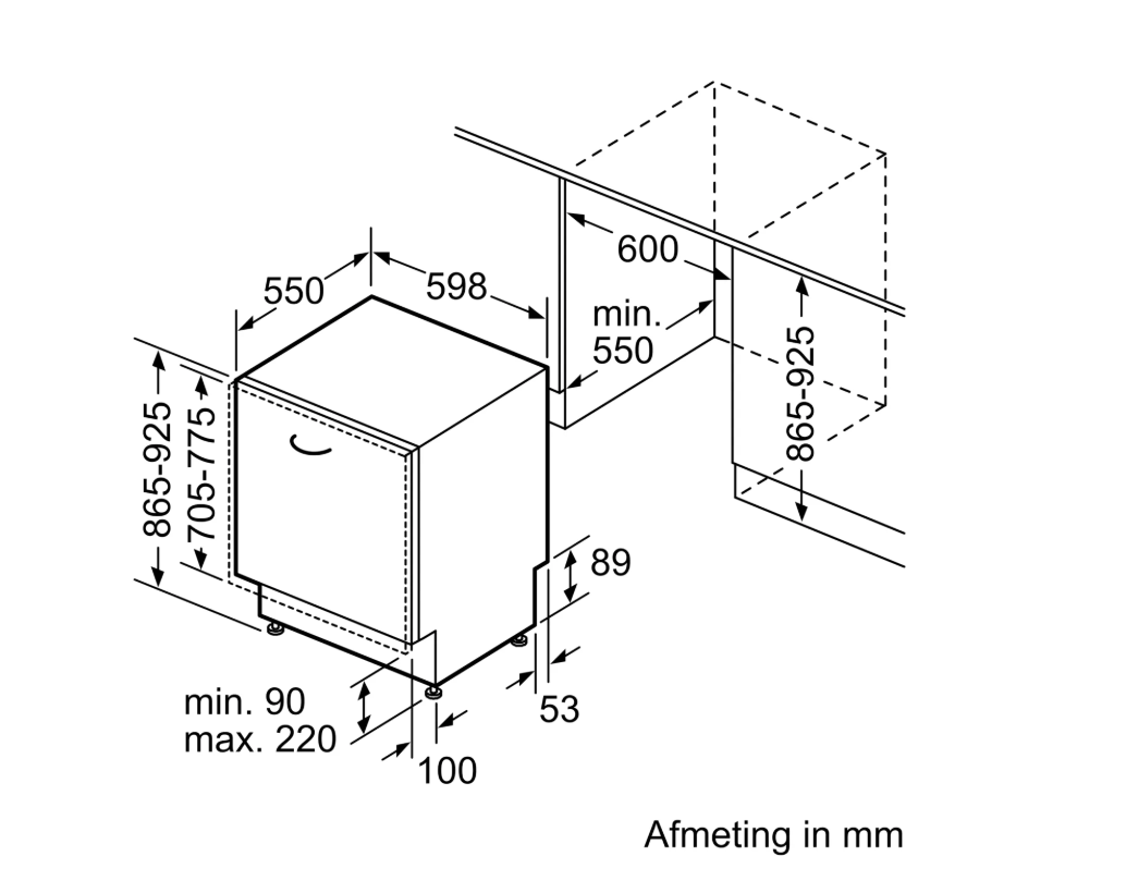 BOSCH SBD8TCX04E SERIE 4 lave-vaisselle entièrement intégrable