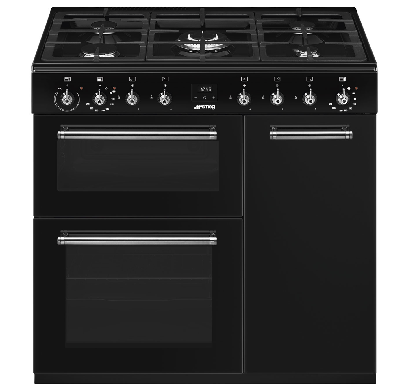 SMEG CX93GMBL cuisinière avec taque à gaz - 90cm