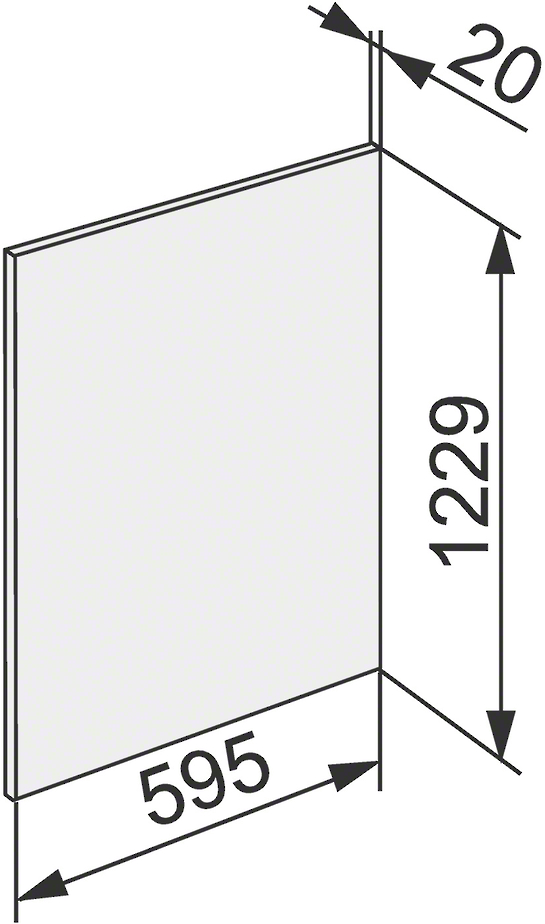 MIELE KEDF7122EDST panneau frontal