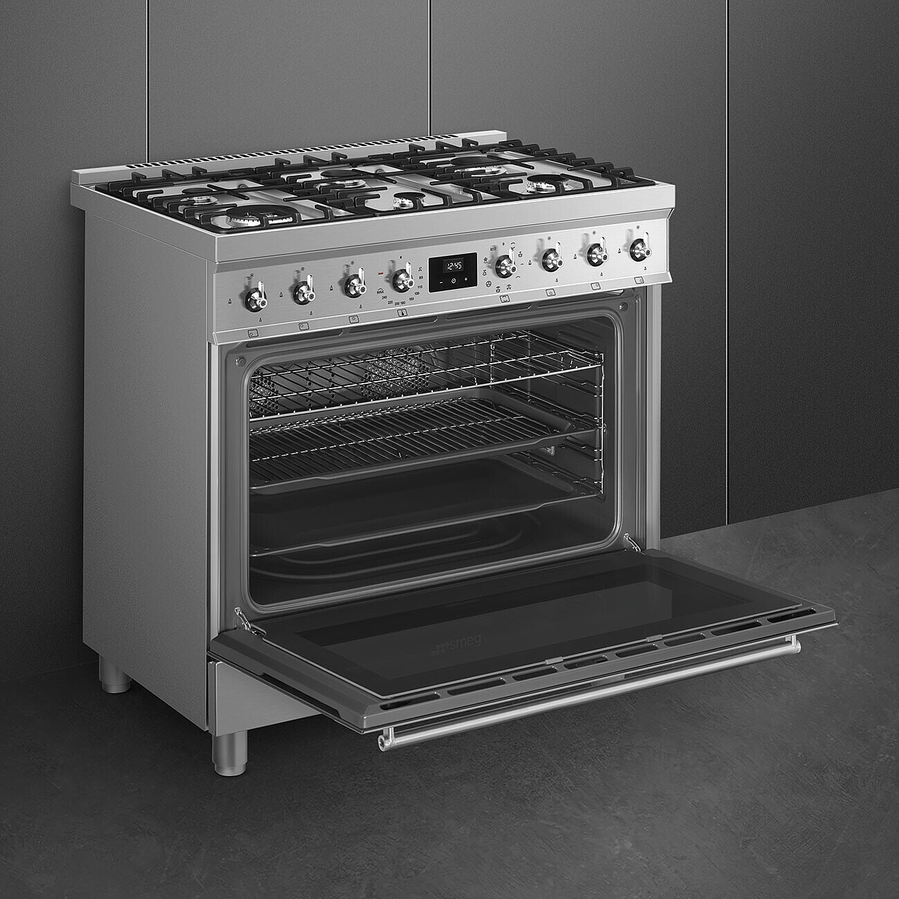 SMEG C9GMX2 cuisinière avec taque à gaz - 90cm