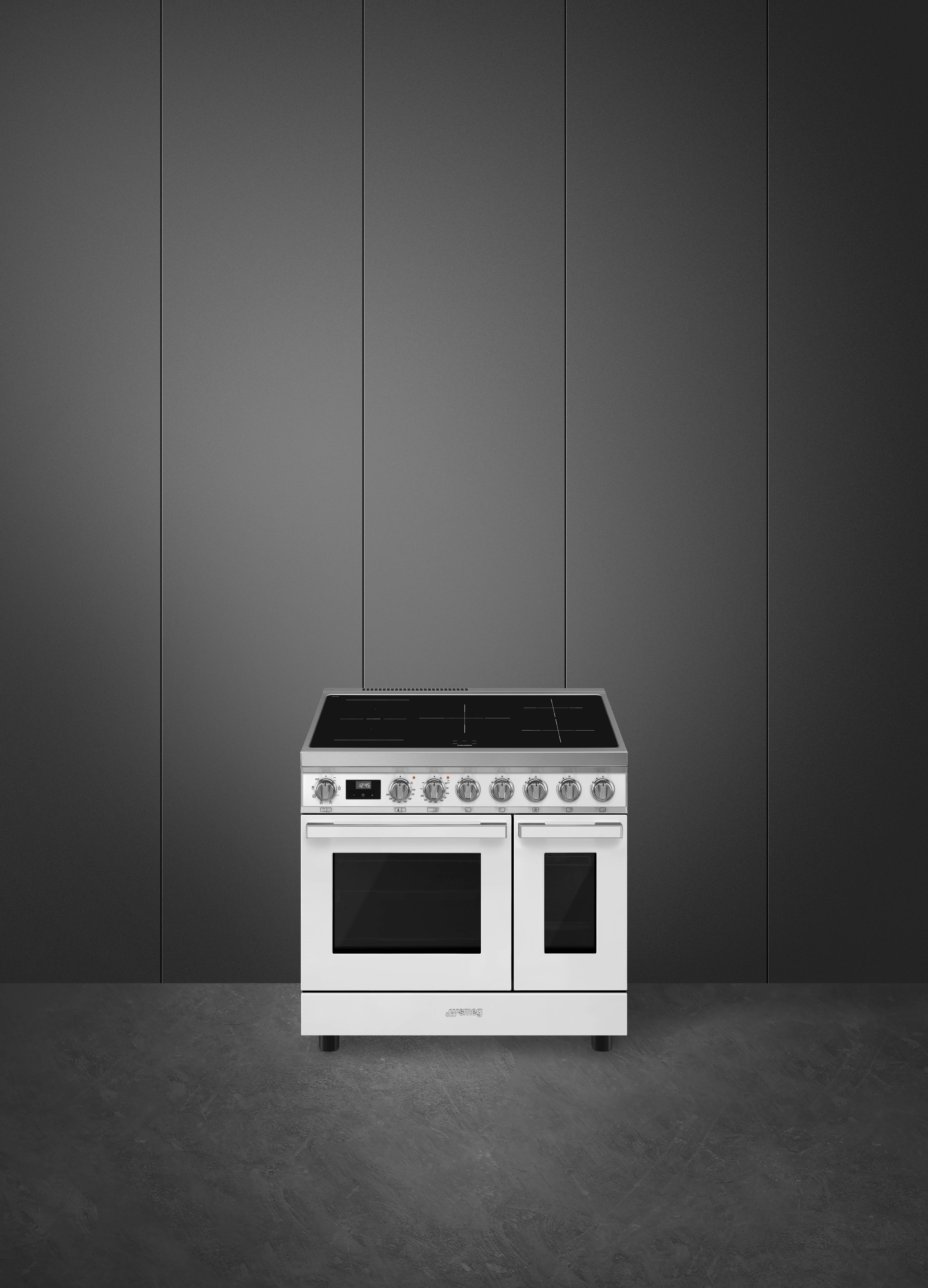 SMEG CPF92IMWH cuisinière avec taque à induction - 90cm
