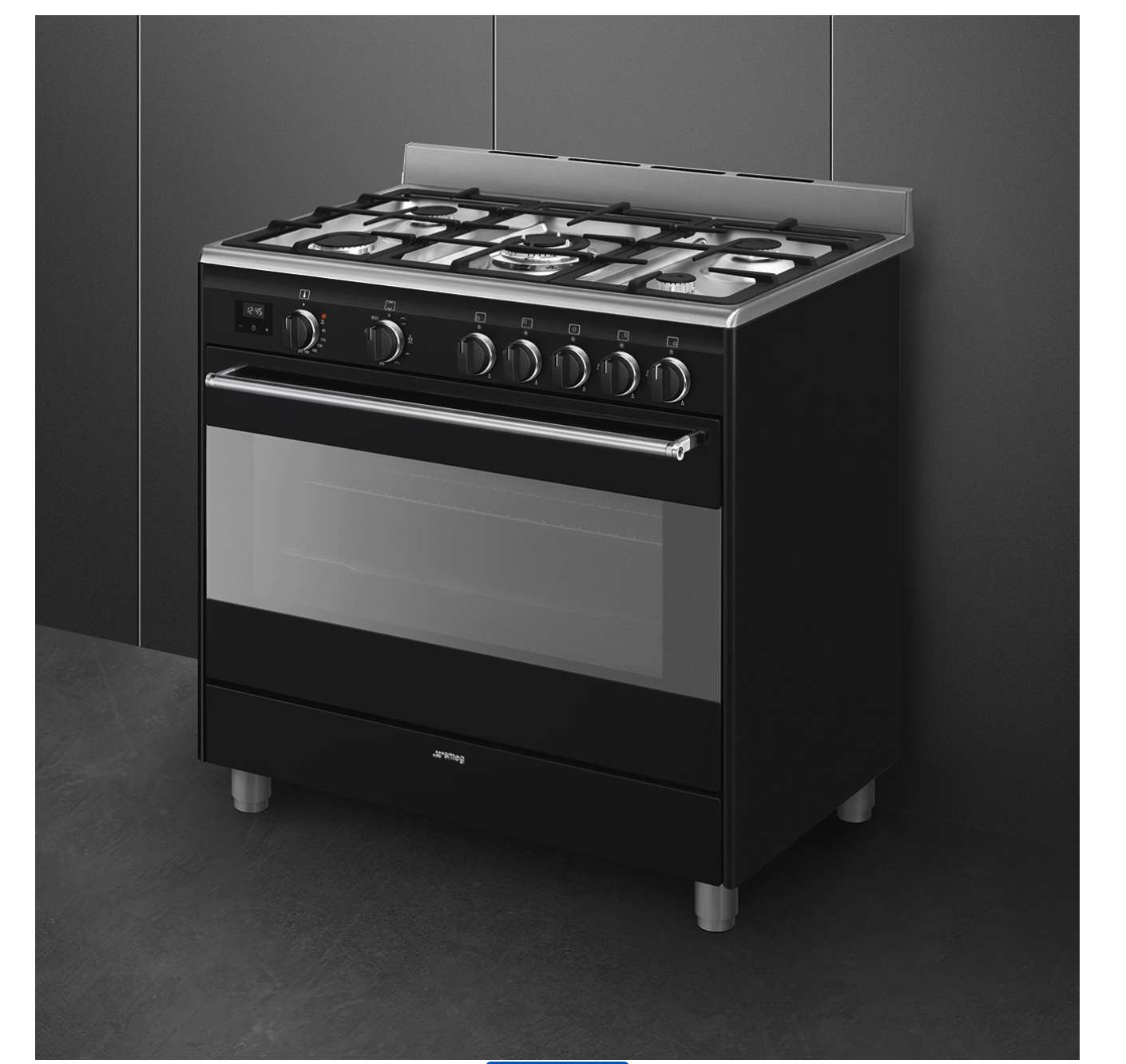 SMEG BG91N2 cuisinière avec taque à gaz - 90cm