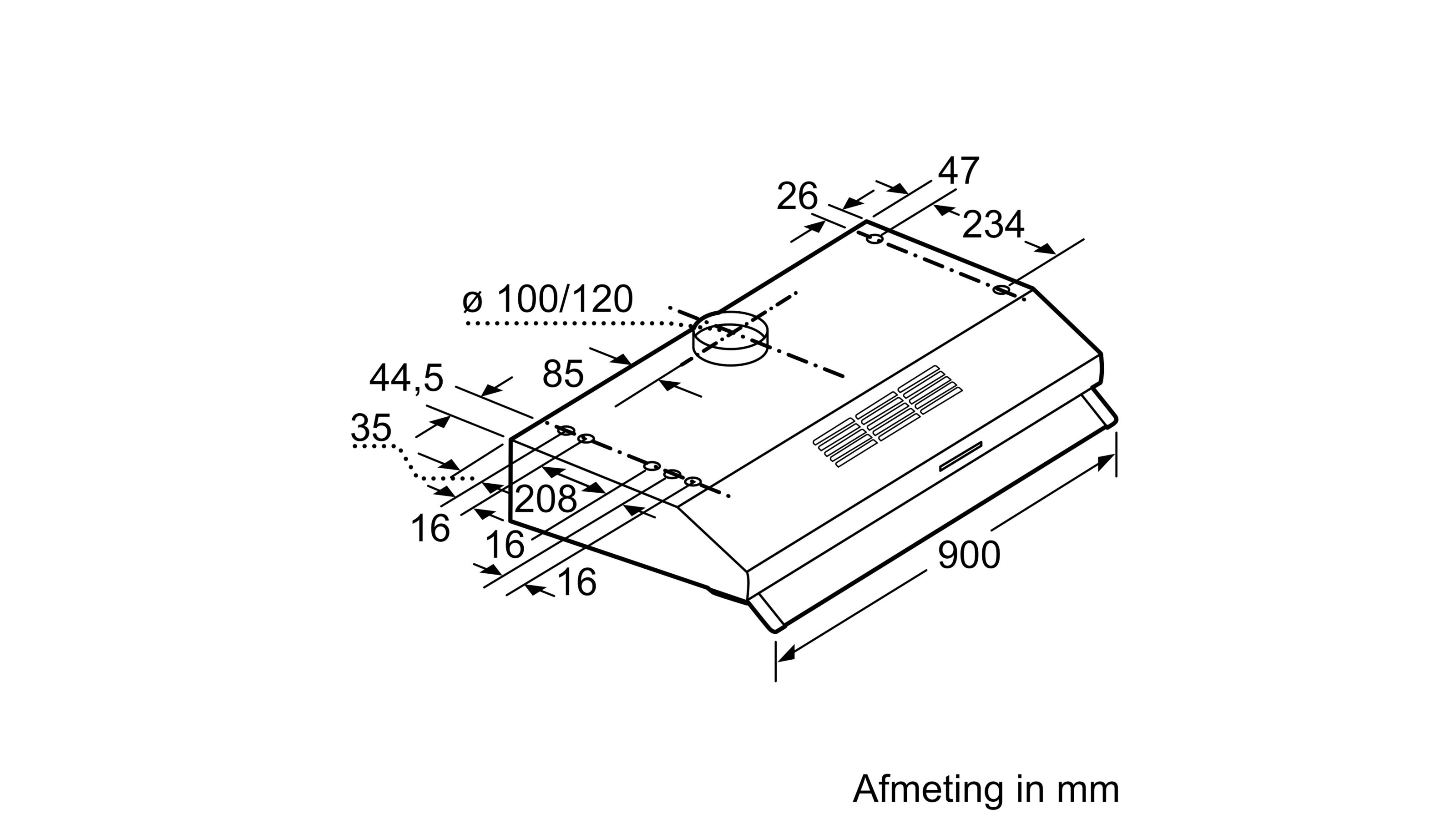 SIEMENS LU93LCC20 IQ300 hotte sous-encastrable - 90cm