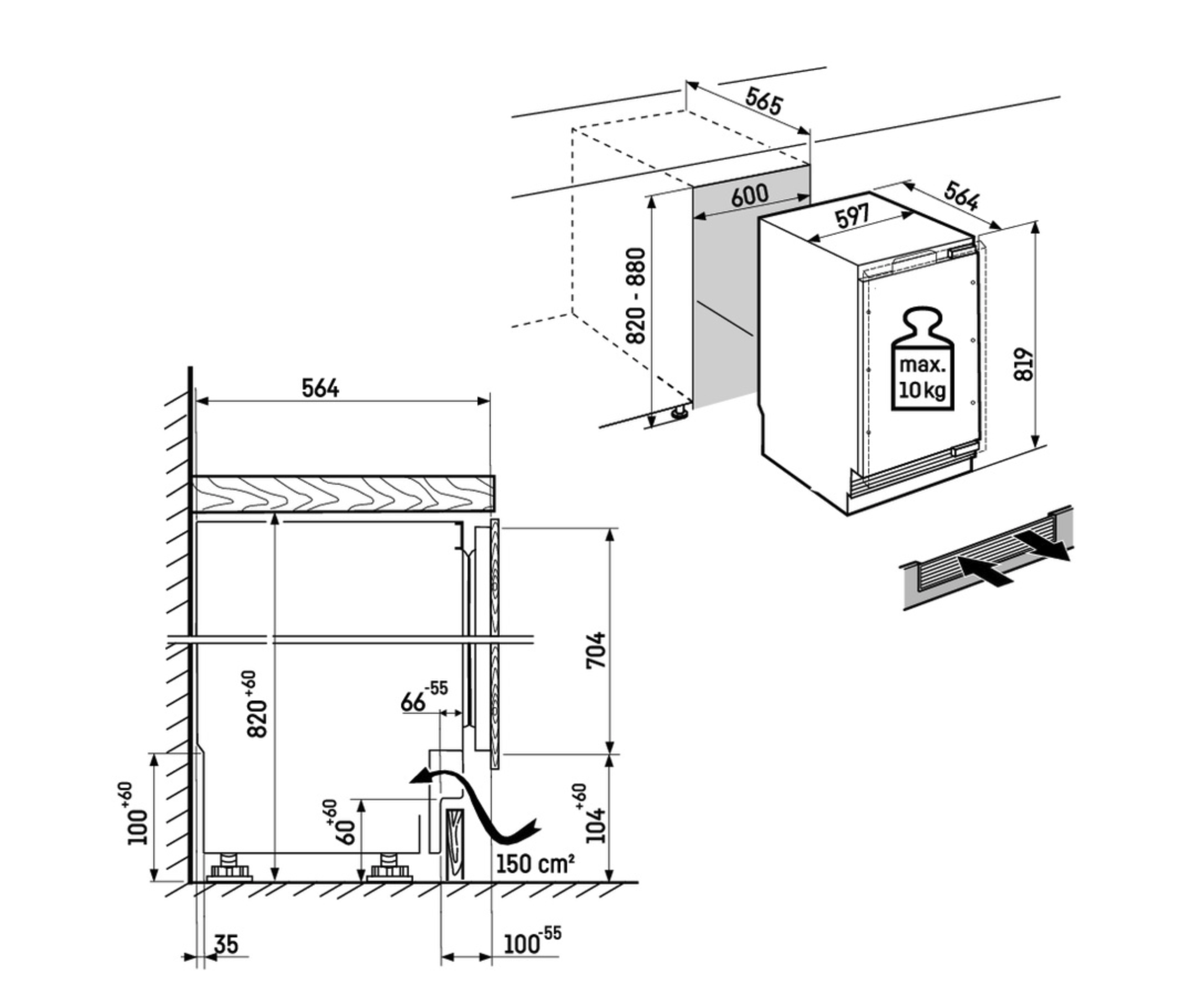 LIEBHERR UWPRI367220 cave à vin sous-encastrable