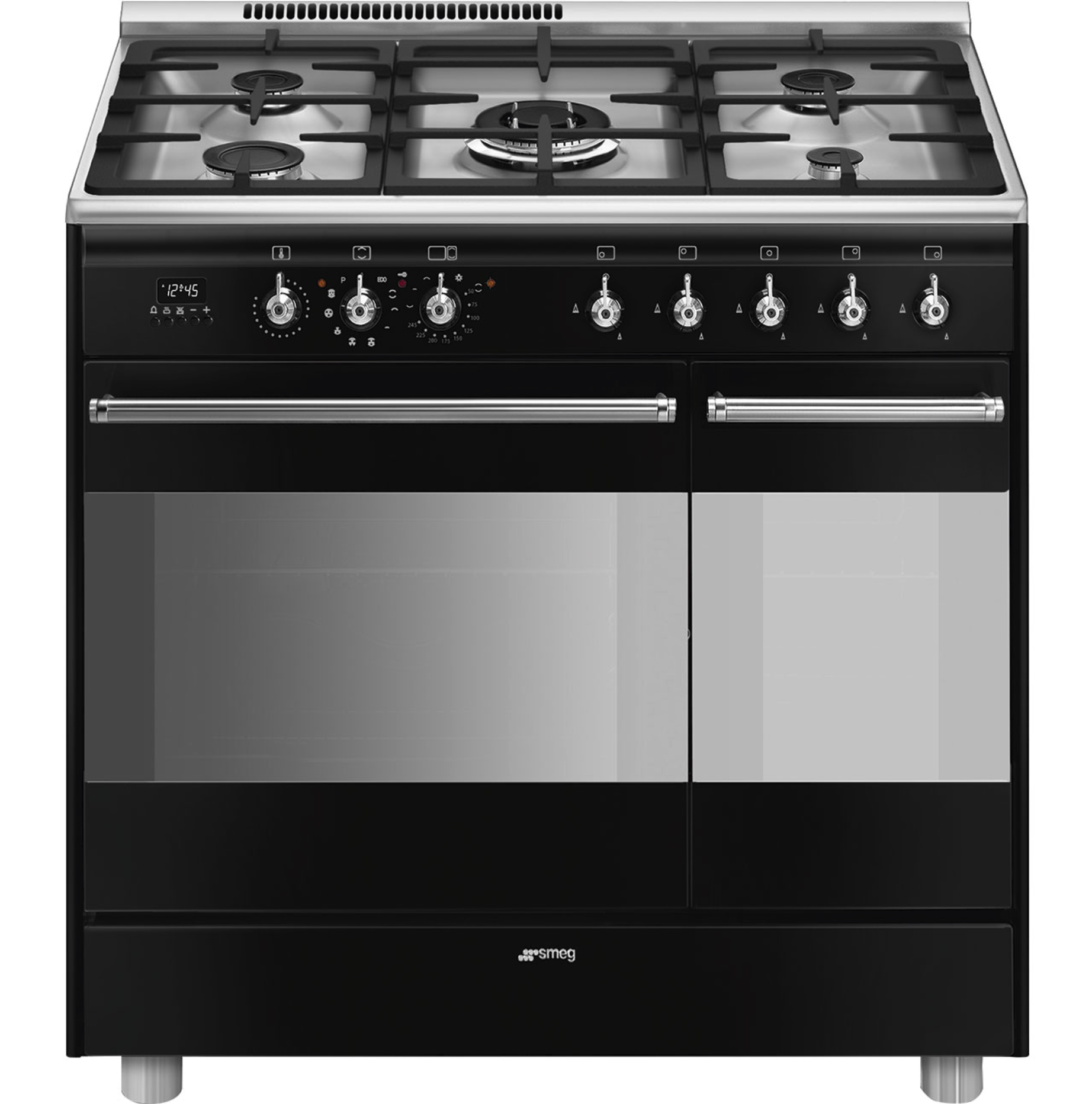 SMEG SCB92PN8 cuisinière avec taque à gaz - 90cm