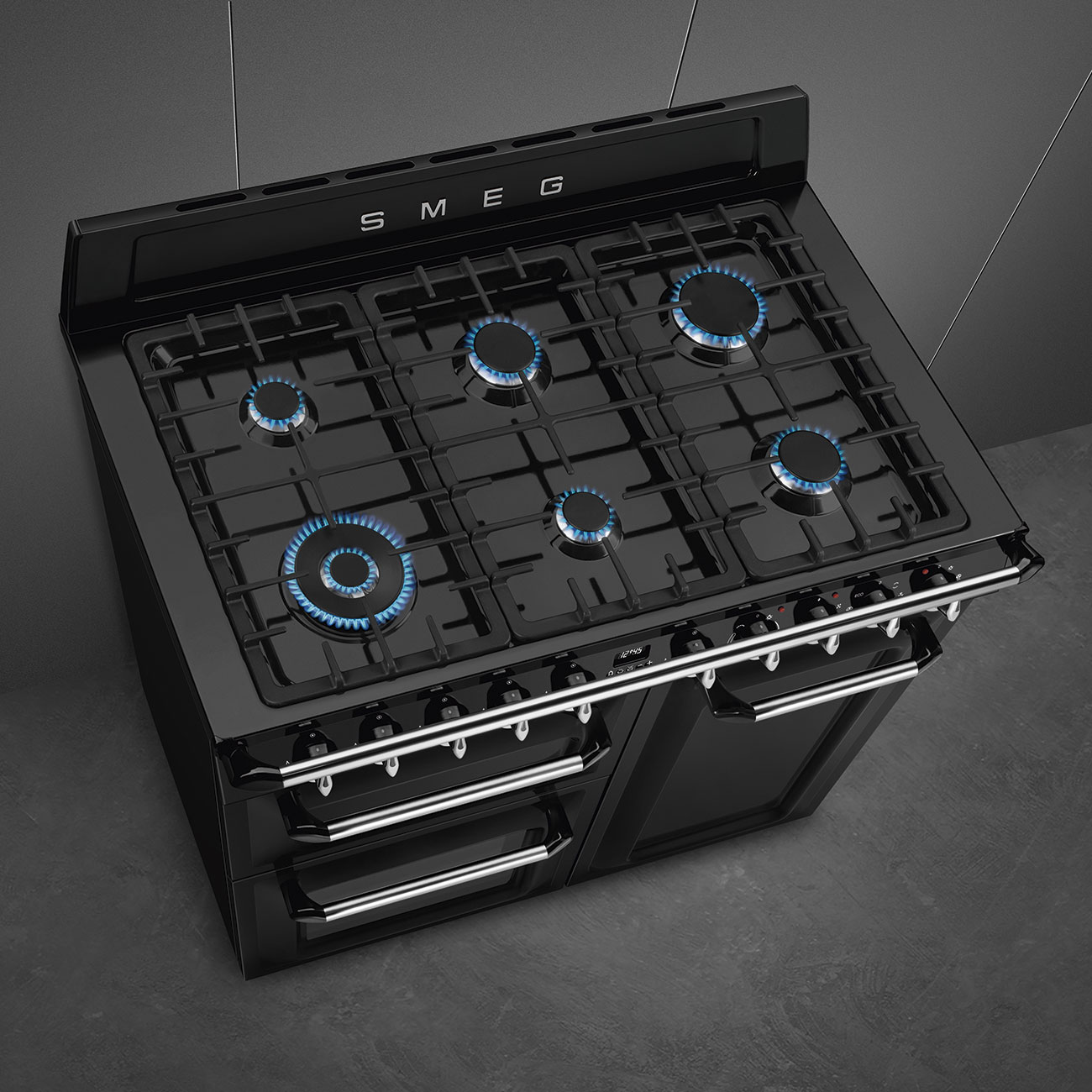 SMEG TR103BL cuisinière avec taque à gaz - 100cm