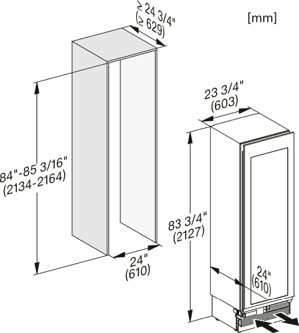MIELE KWT2672VISLEFT MASTERCOOL cave à vin encastrable