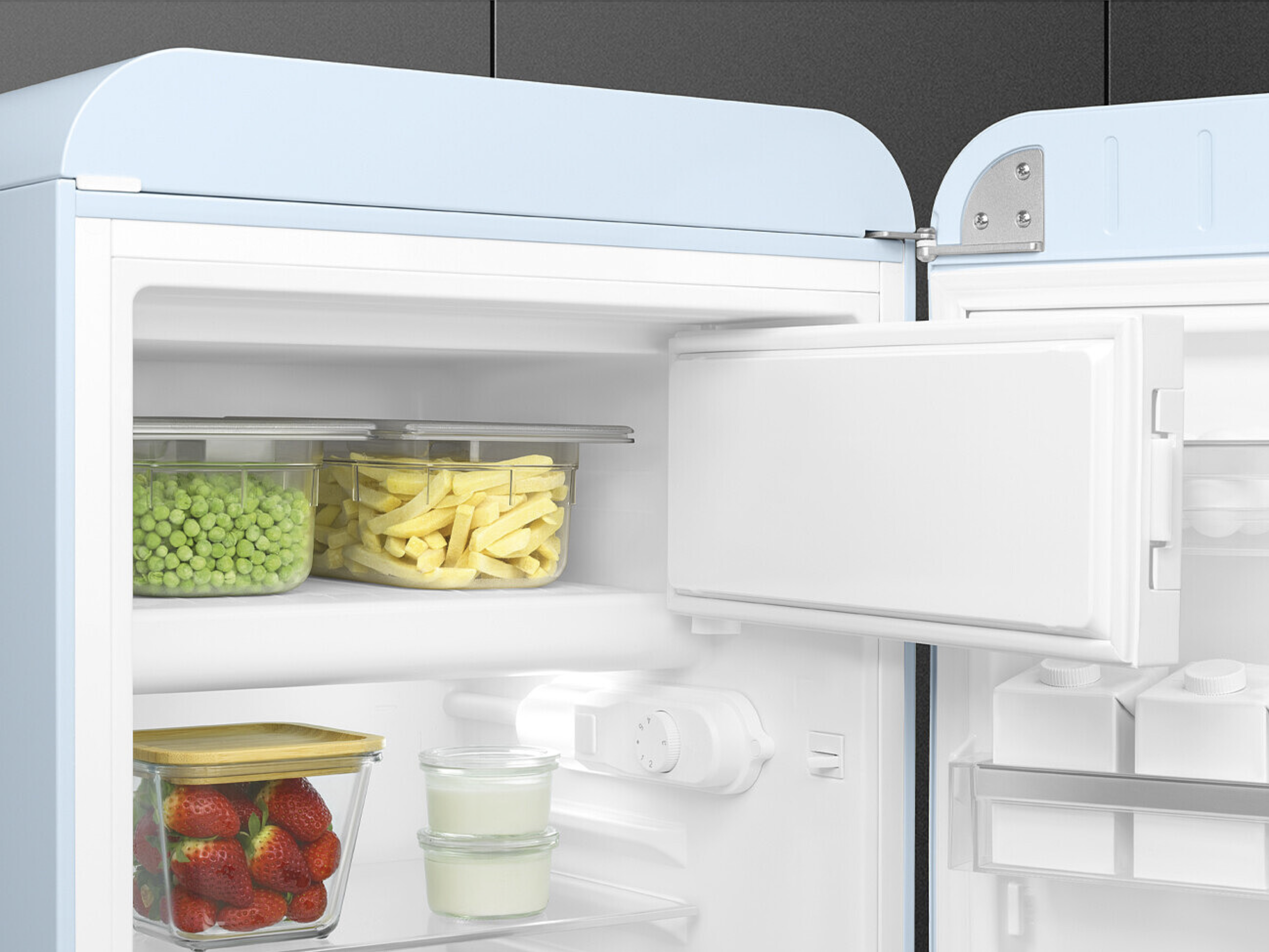 SMEG FAB10RPB6 réfrigérateur pose-libre avec surgélateur - 96cm