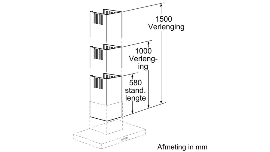 BOSCH DHZ1235 extension de cheminée