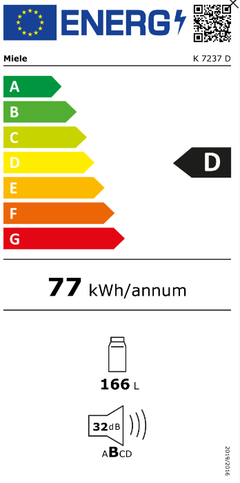 MIELE K7237D refrigérateur sans congélateur - 102cm
