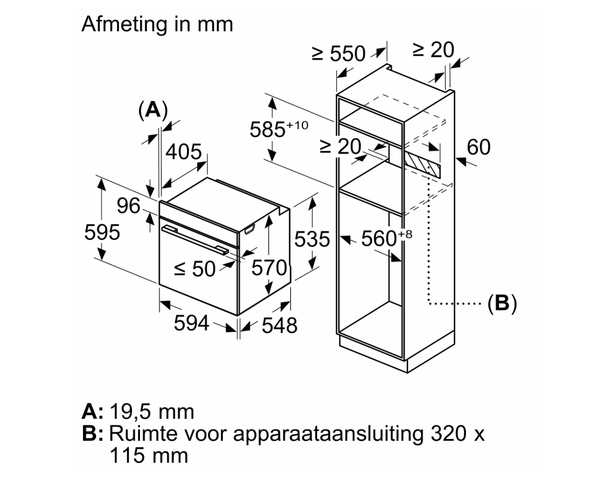 BOSCH HBG3720B3 SERIE 6 four multifonction - 60cm