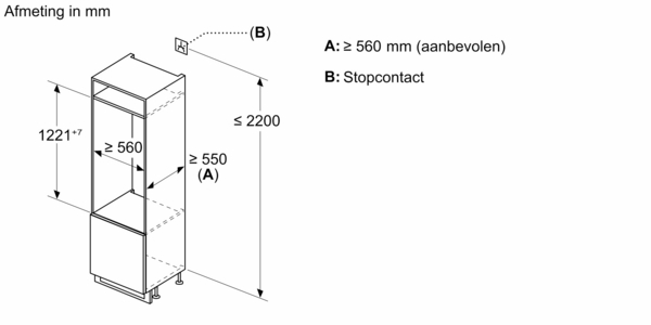 BOSCH KIL42NSE0 SERIE 2 réfrigérateur avec surgélateur - 122cm