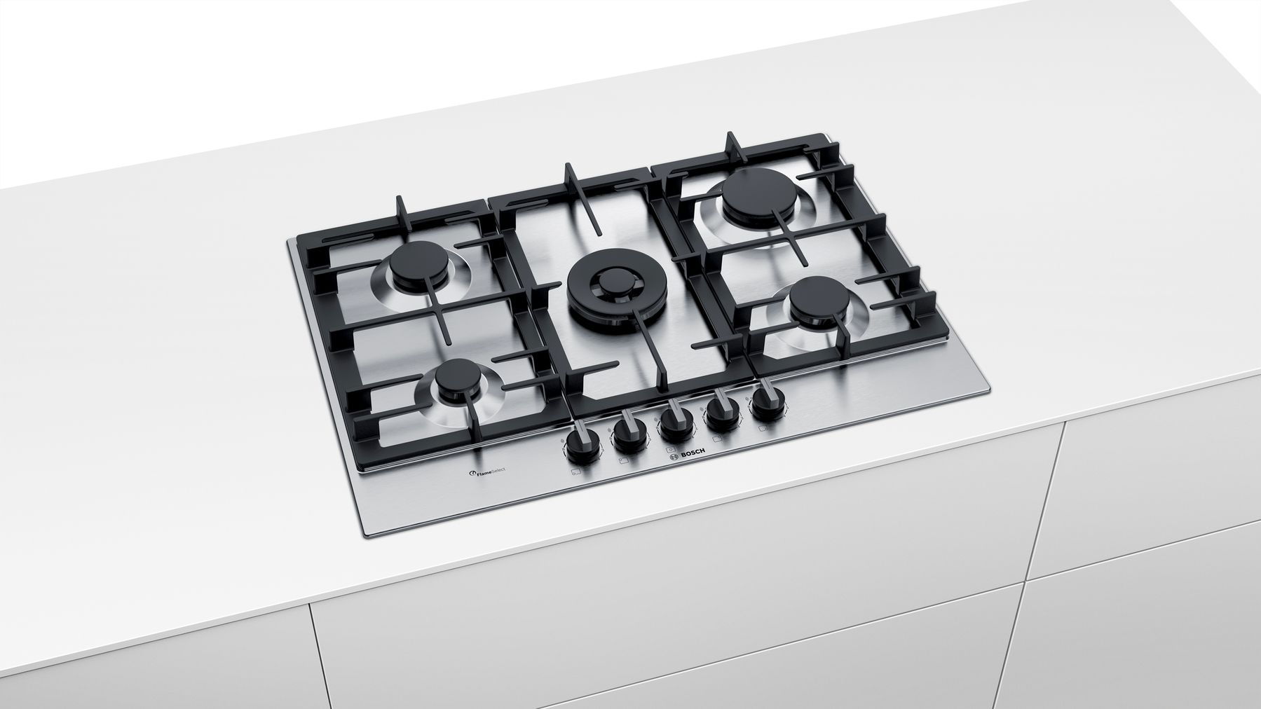 BOSCH PCQ7A5B90 SERIE 6 table de cuisson au gaz - 75cm