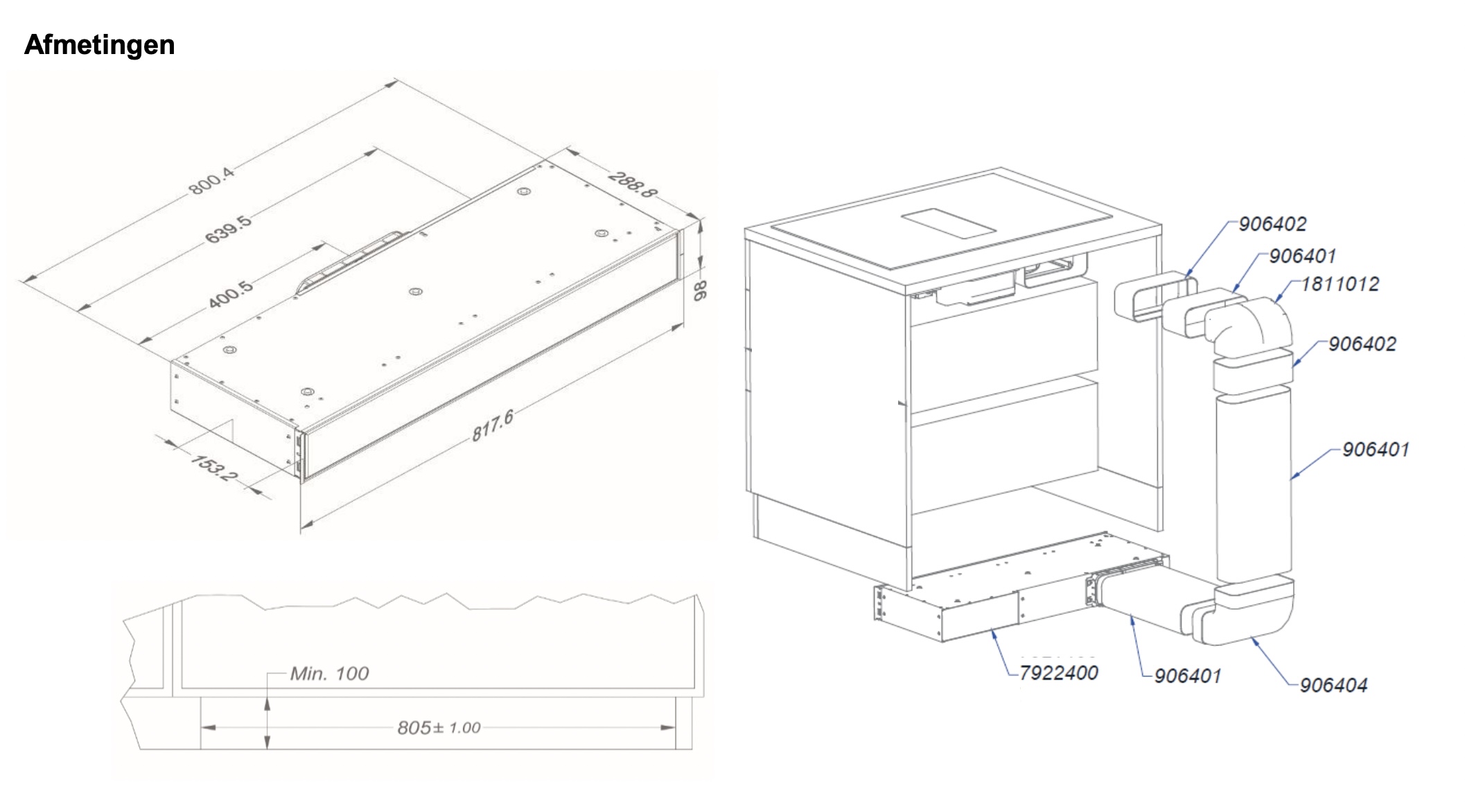 NOVY 1811822 kit de recirculation
