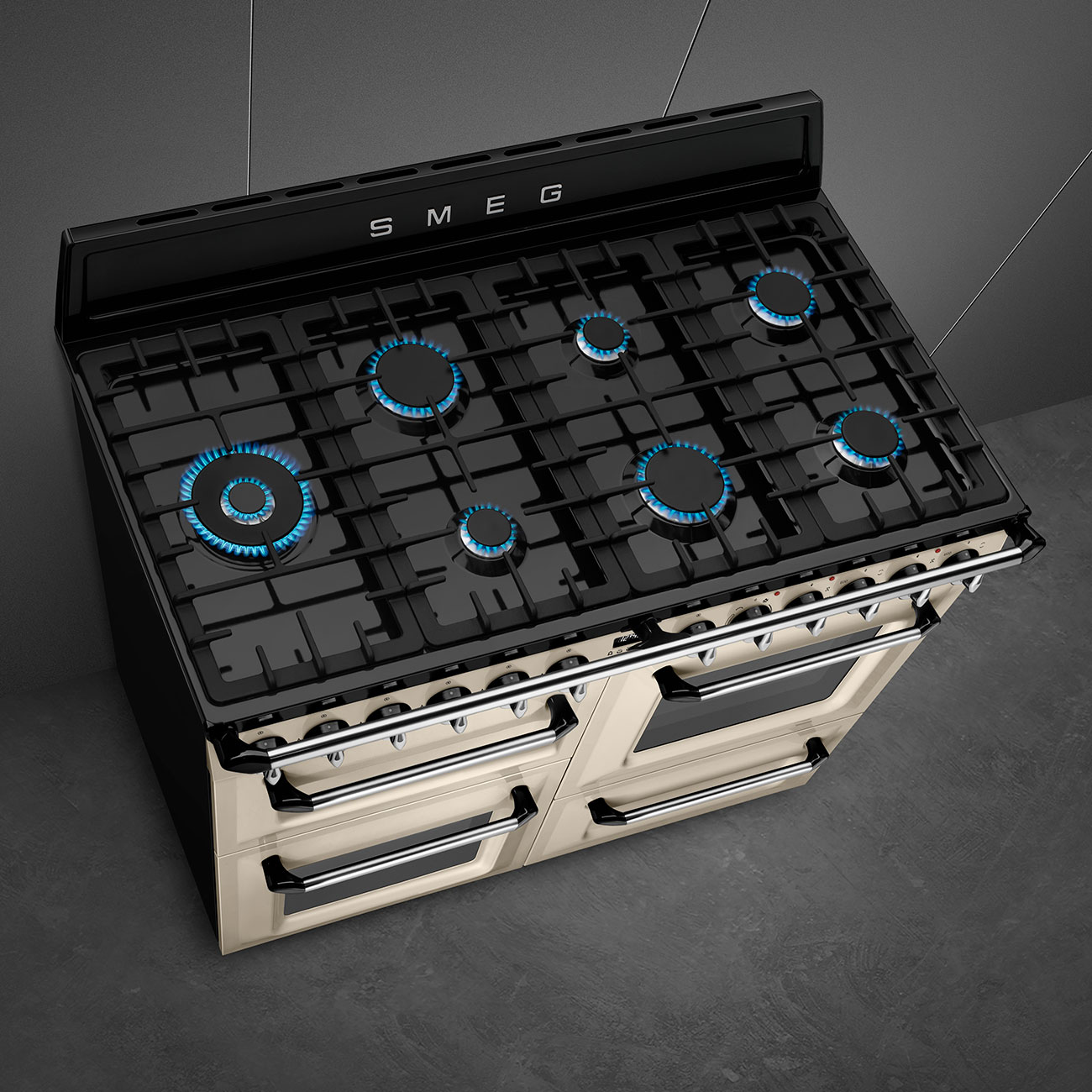 SMEG TR4110P1 cuisinière avec taque à gaz - 110cm