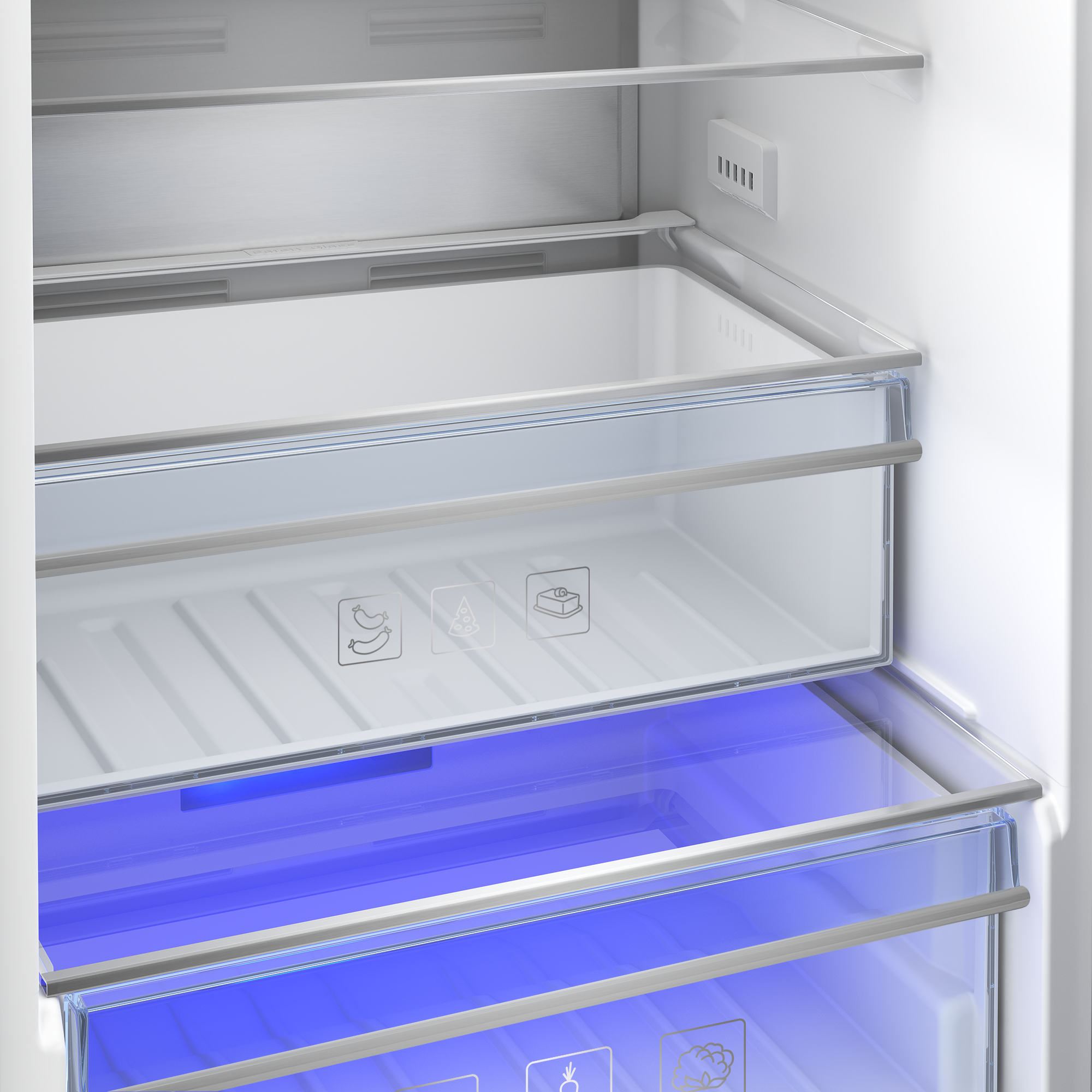 BEKO BCNA306E4SN combiné réfrigérateur-congélateur - 193cm