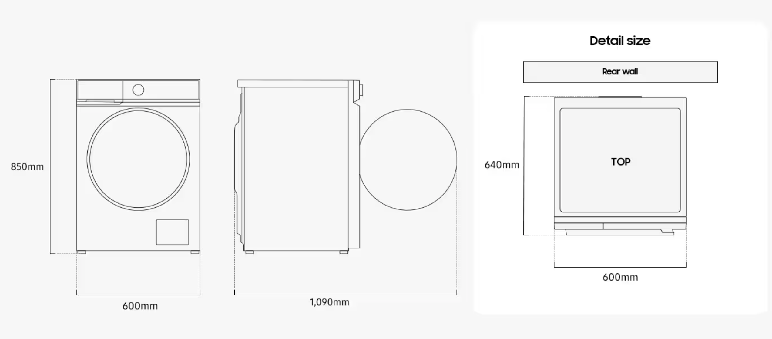 SAMSUNG WD91DG5B15BEEN lave-linge séchant