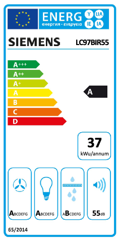 SIEMENS LC97BIR55 IQ500 hotte décorative - 90cm